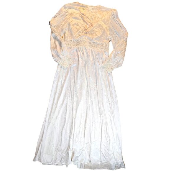 Vintage Shadow Line White Lace Robe Large - Picture 12 of 13